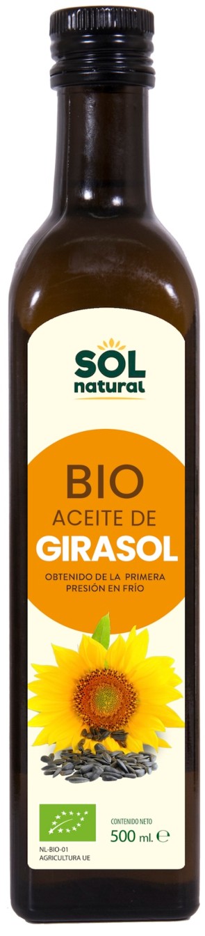 ACEITE DE GIRASOL BIO 500 ml solnatural