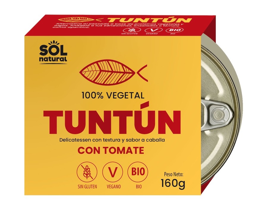 TUNTUN CON TOMATE VEGAN 160g SOLNATURAL