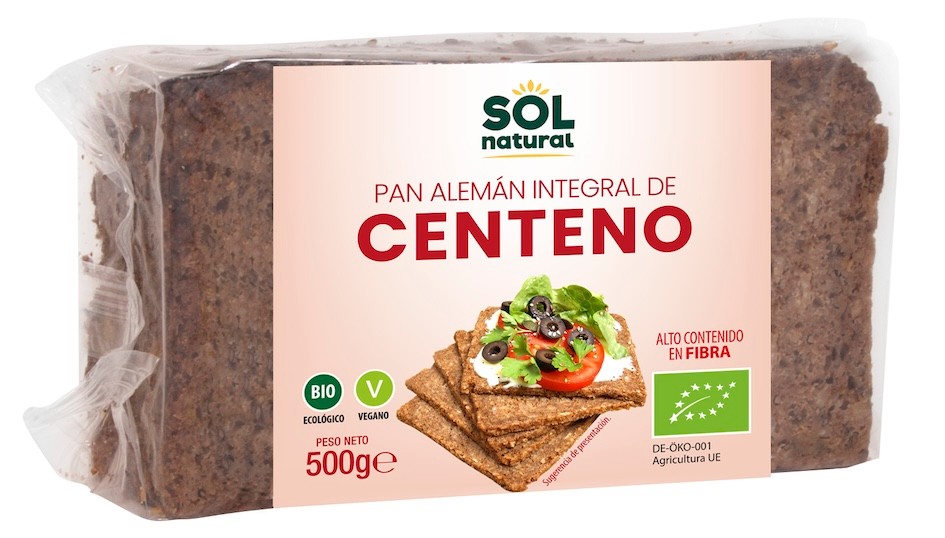 PAN ALEMÁN DE CENTENO INTEGRAL BIO 500 gr SOLNATURAL
