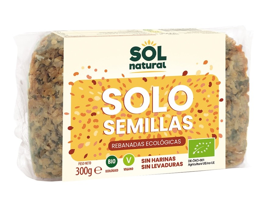 PAN SOLO SEMILLAS SIN HARINA NI LEVADURA 300G BIO SOLNATURAL