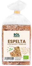 CRACKERS DE ESPELTA CON MUESLI Y SEMILLAS BIO 200 GR SOLNATURAL
