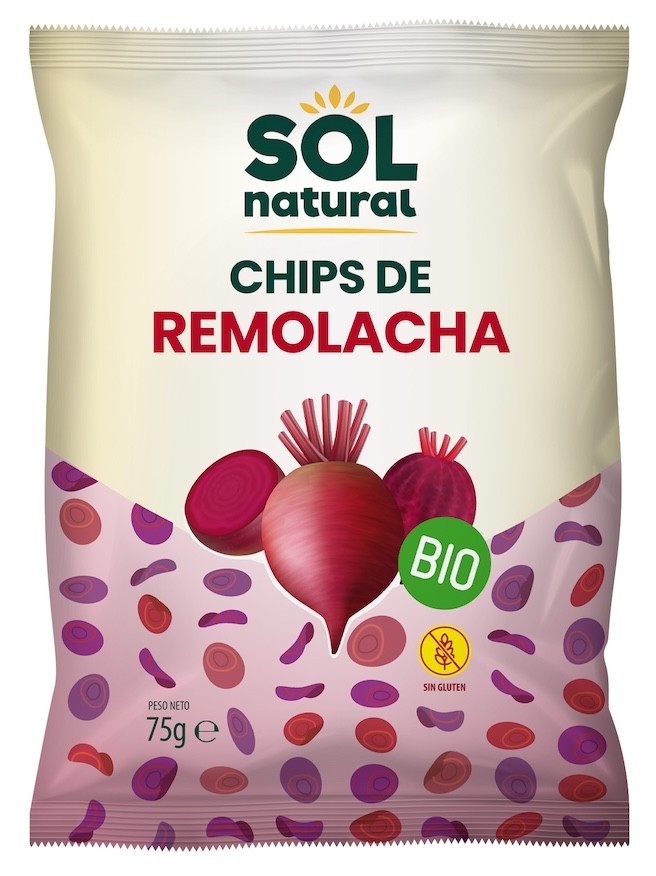 CHIPS DE REMOLACHA BIO 75 GR SOLNATURAL