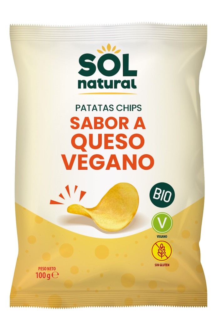 PATATAS FRITAS SABOR QUESO VEGANO 100G BIO SOL NATURAL