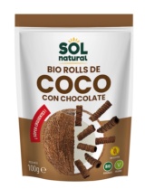 ROLLS DE COCO Y CHOCOLATE CRUJIENTES BIO 100 GR SOL NATURAL