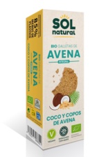 GALLETAS DE AVENA COCO Y AGAVE 175gr BIO SOLNATURAL
