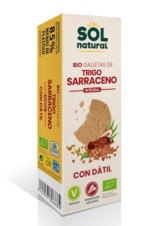 GALLETAS DE TRIGO SARRACENO INTEGRAL CON DATIL BIO 170g SOLNATURAL