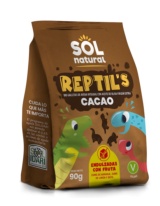 REPTIL'S CACAO GALLETA DE AVENA Y FRUTA BIO SOLNATURAL