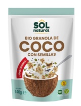 GRANOLA CRUNCHY DE COCO CON SEMILLAS 140G BIO SOLNATURAL