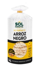 TORTITAS DE DE ARROZ NEGRO Y CÚRCUMA BIO 100 GR SOLNATURAL