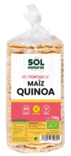 TORTAS DE MAÍZ CON QUINOA SIN GLUTEN BIO 120 gr SOLNATURAL