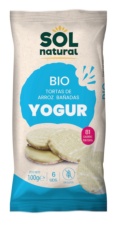 TORTAS DE ARROZ BAÑADAS EN YOGUR 100 gr BIO SOLNATURAL