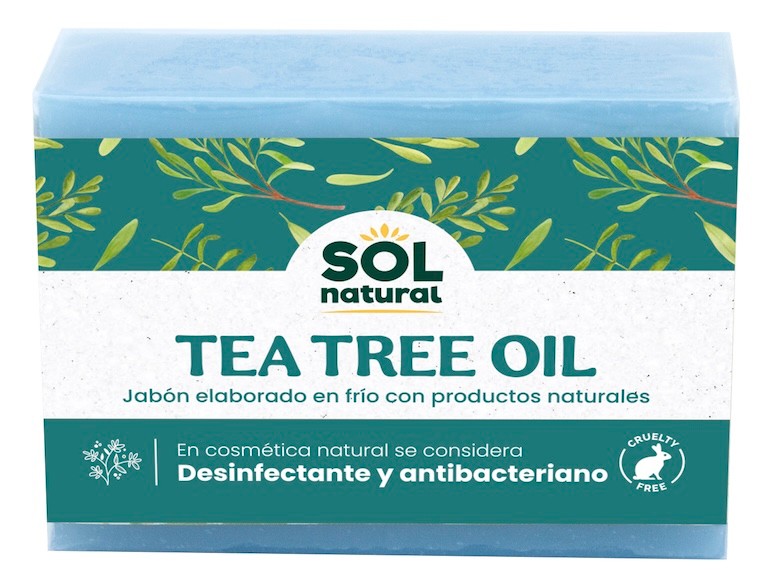 JABON NATURAL ELABORADO EN FRIO DE ARBOL DEL TE 100 GR SOLNATURAL