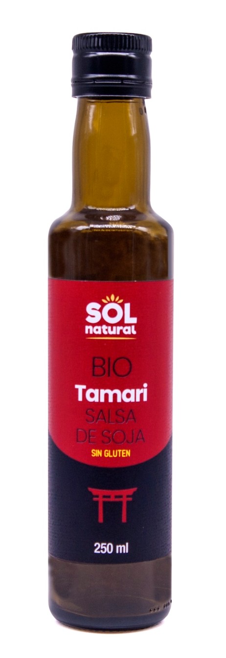 TAMARI SALSA DE SOJA SIN GLUTEN BIO 250 ml SOLNATURAL
