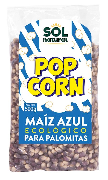 MAÍZ AZUL PARA PALOMITAS BIO 500 GR SOLNATURAL