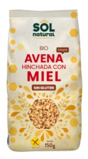 AVENA SIN GLUTEN HINCHADA CON MIEL BIO 150 gr SOLNATURAL