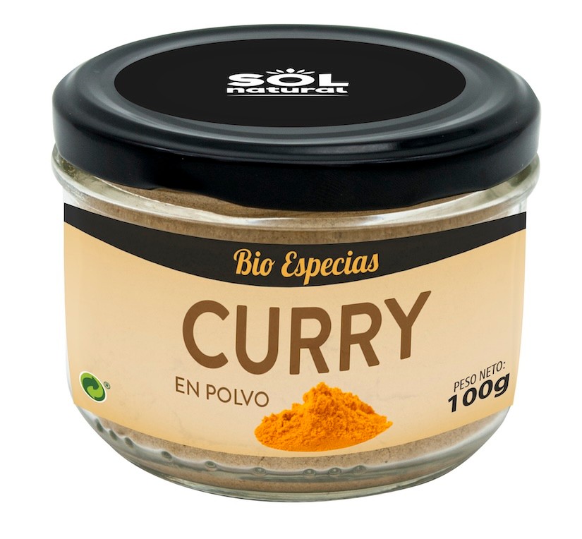 CURRY EN POLVO BIO 100 GR SOLNATURAL