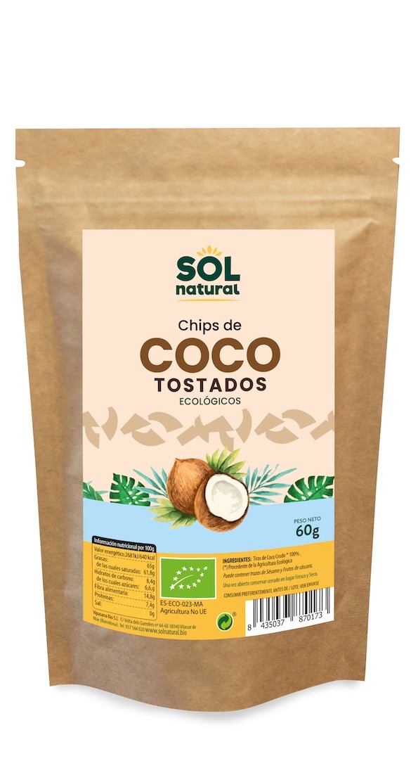 CHIPS COCO BIO SRI LANKA 60 GR SOLNATURAL