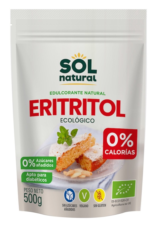 ERITRITOL 500G BIO SOLNATURAL
