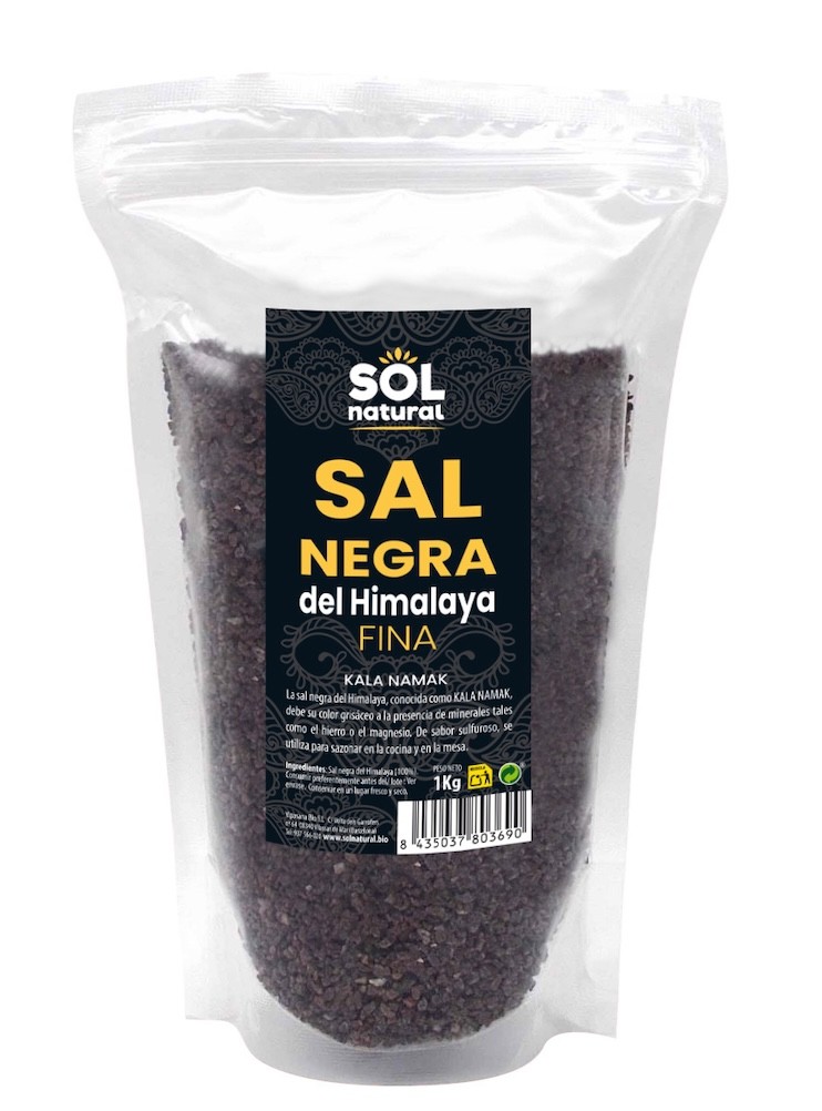 SAL NEGRA FINA DEL HIMALAYA 1 KG SOLNATURAL