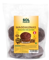 MAGDALENAS SUPER-CHOC SIN GLUTEN Y SIN LACTOSA 5/U 190 GR SOLNATURAL