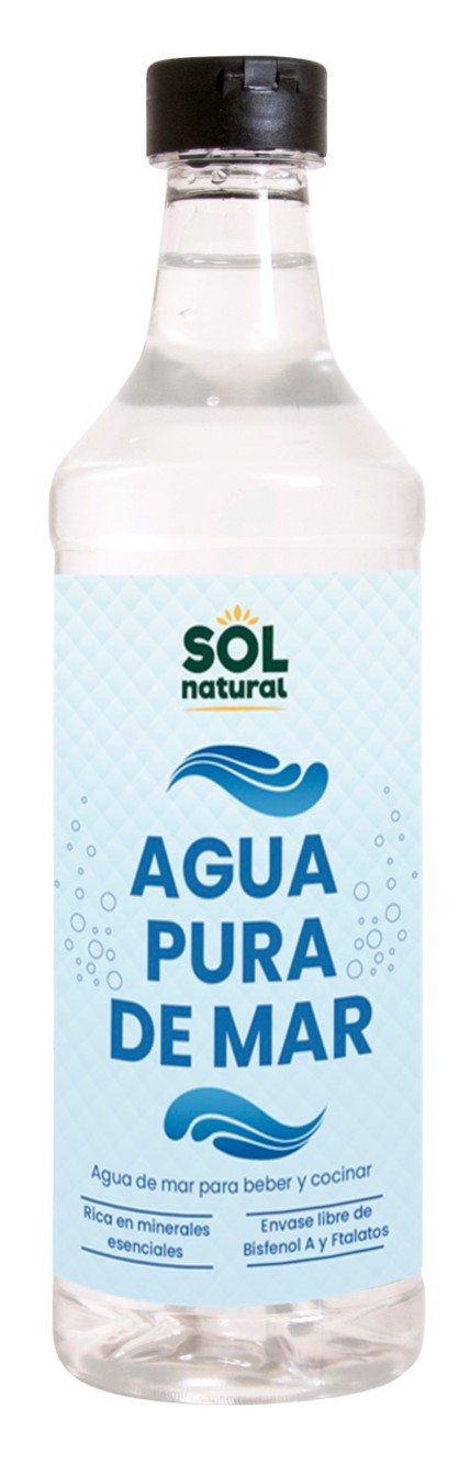 AGUA DE MAR BOTELLA PEQUEÑA 500 ML SOLNATURAL 