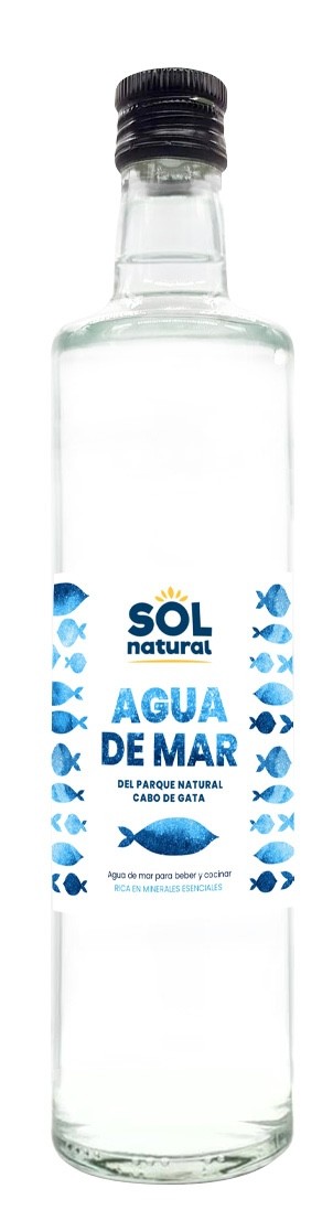 AGUA DE MAR EN BOTELLA DE VIDRIO 750 ML SOLNATURAL 