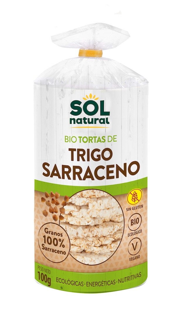TORTITAS DE TRIGO SARRACENO BIO SIN GLUTEN 100 GR SOLNATURAL