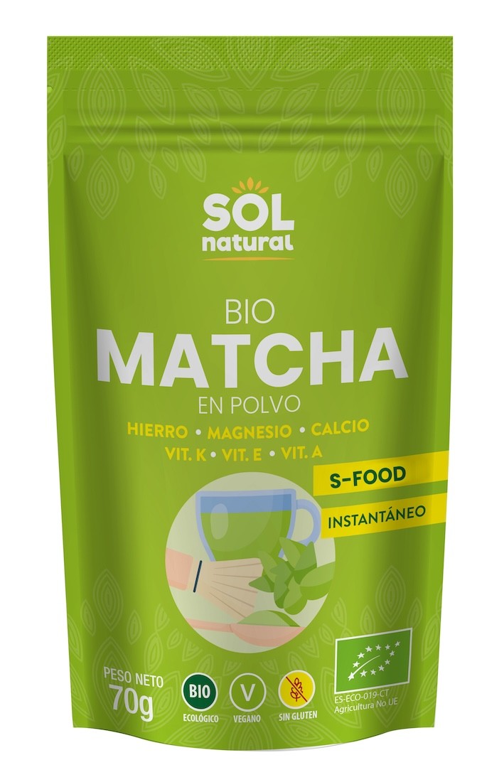 TE MATCHA EN POLVO BIO 70 GR SOLNATURAL