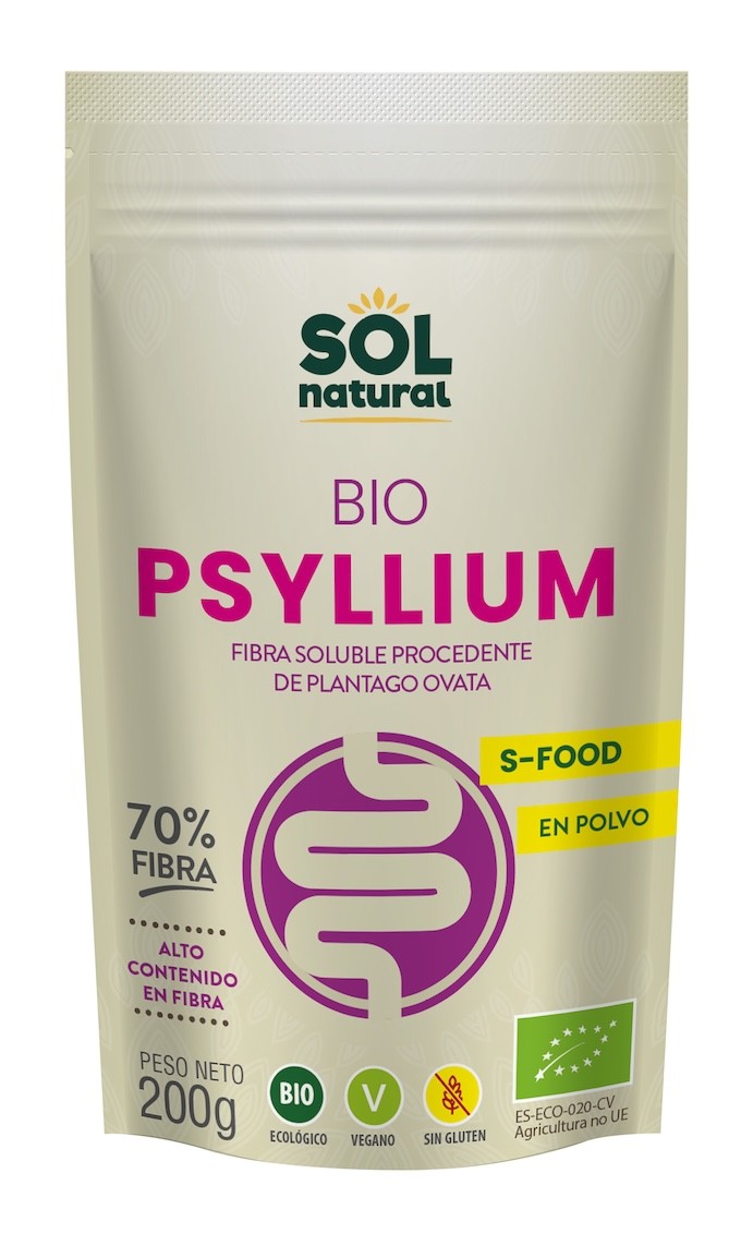 PSYLLIUM EN POLVO BIO 200 GR SOLNATURAL