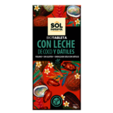 TABLETA CHOCOLATE LECHE COCO CON DÁTILES BIO 70 GR SOLNATURAL