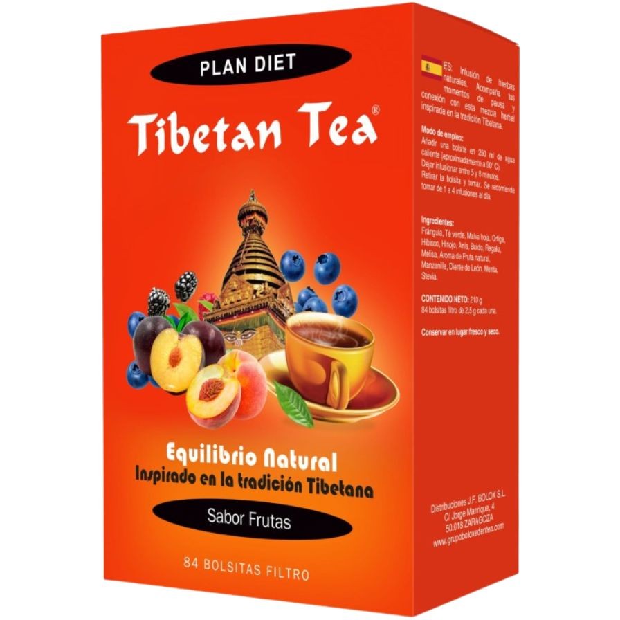 TIBET INFUSION FRUTAS 180g 90 FILTROS TIBETAN TEA