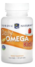 OMEGA 3 DIARIO NIÑOS SABOR FRUTA NATURAL, 30 CAPS BLANDAS NORDIC NATURALS