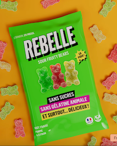 OSITOS DE GOMA ACIDOS SIN AZUCAR 50 GR REBELLE