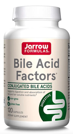 BILE ACID FACTORS 120 CAPS JARRORS FORMULAS