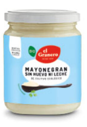 MAYONEGRAN , MAYONESA SIN HUEVO BIO 245 GR EL GRANERO