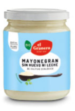 MAYONEGRAN , MAYONESA SIN HUEVO BIO 245 GR EL GRANERO