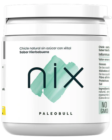 NIX: CHICLES NATURALES DE HIERBABUENA CON XILITOL 35 UNIDADES PALEOBULL