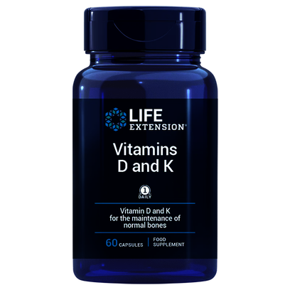 VITAMINAS D y K 60 CAP LIFE EXTENSION
