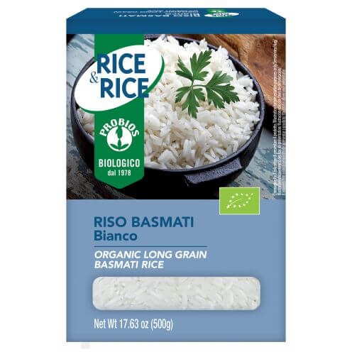 ARROZ BASMATI BLANCO 500GR RICE&RICE
