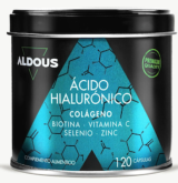 ACIDO HIALURONICO + COLAGENO BIOTINA VITAMINAS 120 CAPS ALDOUS BIO