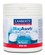 MagAsorb®. Citrato de Magnesio 180 TAB DE 150 mg LAMBERTTS