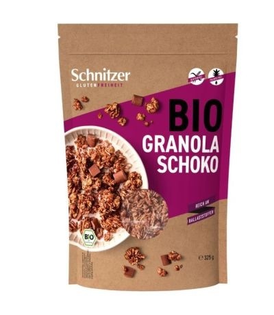 MUESLI GRANOLA CHOCO SIN GLUTEN SCHNITZER 325G