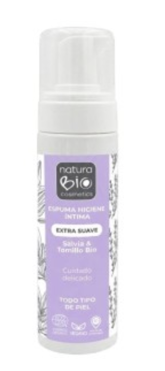 ESPUMA HIGIENE INTIMA EXTRA SUAVE SALVIA & TOMILLO BIO 200 ml NATURABIO