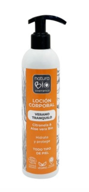 LOCION CORPORAL VERANO TRANQUILO 250 ML ALOE & CITRONELA BIO NATURA BIO