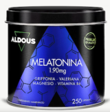 MELATONINA CON MAGNESIO GRIFFONIA VALERIANA Y VITAMINA B6 250 CAPS ALDOUS 