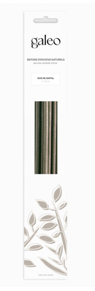 INCIENSO NATURAL MADERA DE SANDALO L 10 VARILLAS GALEO