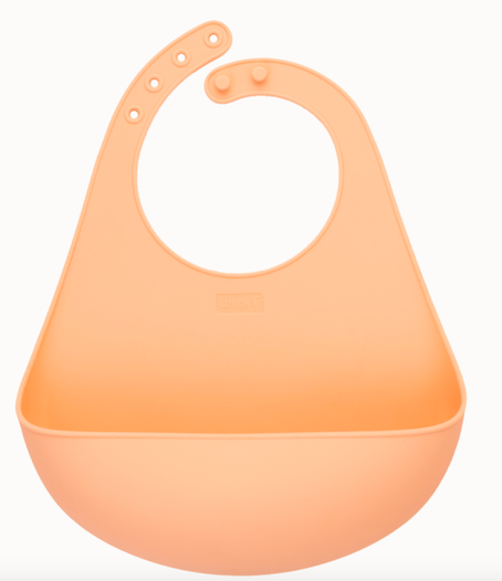 BABERO BEBE DE SILICONA NARANJA LURCH