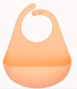 BABERO BEBE DE SILICONA NARANJA LURCH