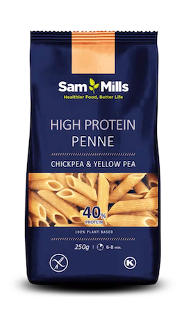 PLUMAS DE GARBANZO Y GUISANTE AMARILLO HIGH PROTEIN 40% 250 GR SAM MILLS