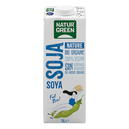 SOJA NATURE SIN AZUCAR TETRAPAK 1L NATURGREEN